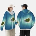 thumbnail image 4 of Lsque Paradise Island UPF 50+ Lightweight Sun Protection Men's Women's Long Sleeve Shirt, Hoodie Performance -X-Large, 4 of 9