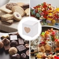 thumbnail image 4 of MasteelfCA 1 Set 50 Pcs PVC Wedding Candy Boxes with Heart-shaped Clear Window (White), 4 of 7