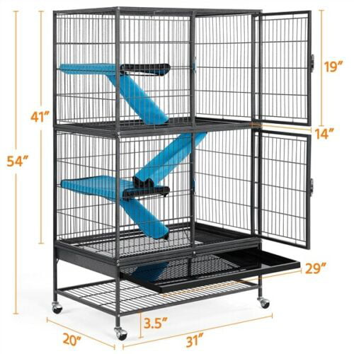 Guinea Pig Rat 6 Tier Rabbit Large Ferret Cage Small Pet House for Chinchilla 