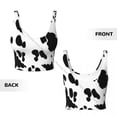 thumbnail image 6 of Sports Bra Women Running Yoga Clothes Vest Cow Daisies Gathering Fitness Vest, 6 of 7