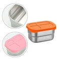 thumbnail image 4 of YIKA Tupperware Container 304 Stainless Steel Crispers Bento For Dipping Dishs 230ml Kitchen Storage Orange, 4 of 5