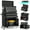 Black, variant on Seizeen 2-IN-1 Tool Chest & Cabinet, Large Capacity 8-Drawer Rolling Tool Box Organizer with Wheels Lockable, Black