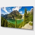 thumbnail image 2 of Greeny Alpine Reservoir - Landscape Canvas Art Print, 2 of 3