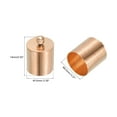 thumbnail image 2 of 50Pcs Cord End Caps 9.5mm End Cap Barrel Beads Kumihimo End Caps Brass for Jewelry Making 10mm Length Rose Gold, 2 of 5
