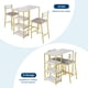 thumbnail image 4 of Juego de Comedor de 3 Piezas para Espacios Pequeños - Mesa de Bar Moderna Rectangular con 2 Taburetes, Estructura de Metal Resistente, Ideal para Apartamento, Cocina, Desayunador o Café en Casa, 4 of 8