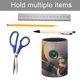 thumbnail image 5 of El Robot Salvaje-theme Cylinder Pen Holder Pencil Organizer with Flannel Lining PVC Leather Material Cardboard Base for study work 10*8CM, 5 of 6