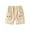 Beige, variant on LYMAYTER Little Boys Cotton Shorts for Kids Baby Elastic Waist Five Pants Toddler Solid Colors Shorts for 2-10 Years