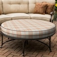 thumbnail image 5 of Covers & All Round Cushion Cover, Weather & UV Resistant Water Repellant Protector for Patio Outdoor Seats Chairs Porch Living Room Decor, with Zippers (12" Diameter X 5" H), 5 of 9