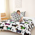thumbnail image 4 of Homewish Cartoon Pet Dachshund Full Size Comforter Sets,Dog Paws Bedding Comforter Set,White,Reversible,3 Pieces,1 Comforter and 2 Pillowcases, 4 of 7