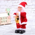 thumbnail image 3 of Muñeco de juguete navideño de Papá Noel que baila y canta, funciona con pilas, figura musical en movimiento, decoración navideña (saxofón), 3 of 7