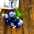 thumbnail image 2 of SPRING PARK 15 Heads/1 Bouquet Silk Rose Artificial Flowers Bunch Bouquet Wedding Home Party, 2 of 7