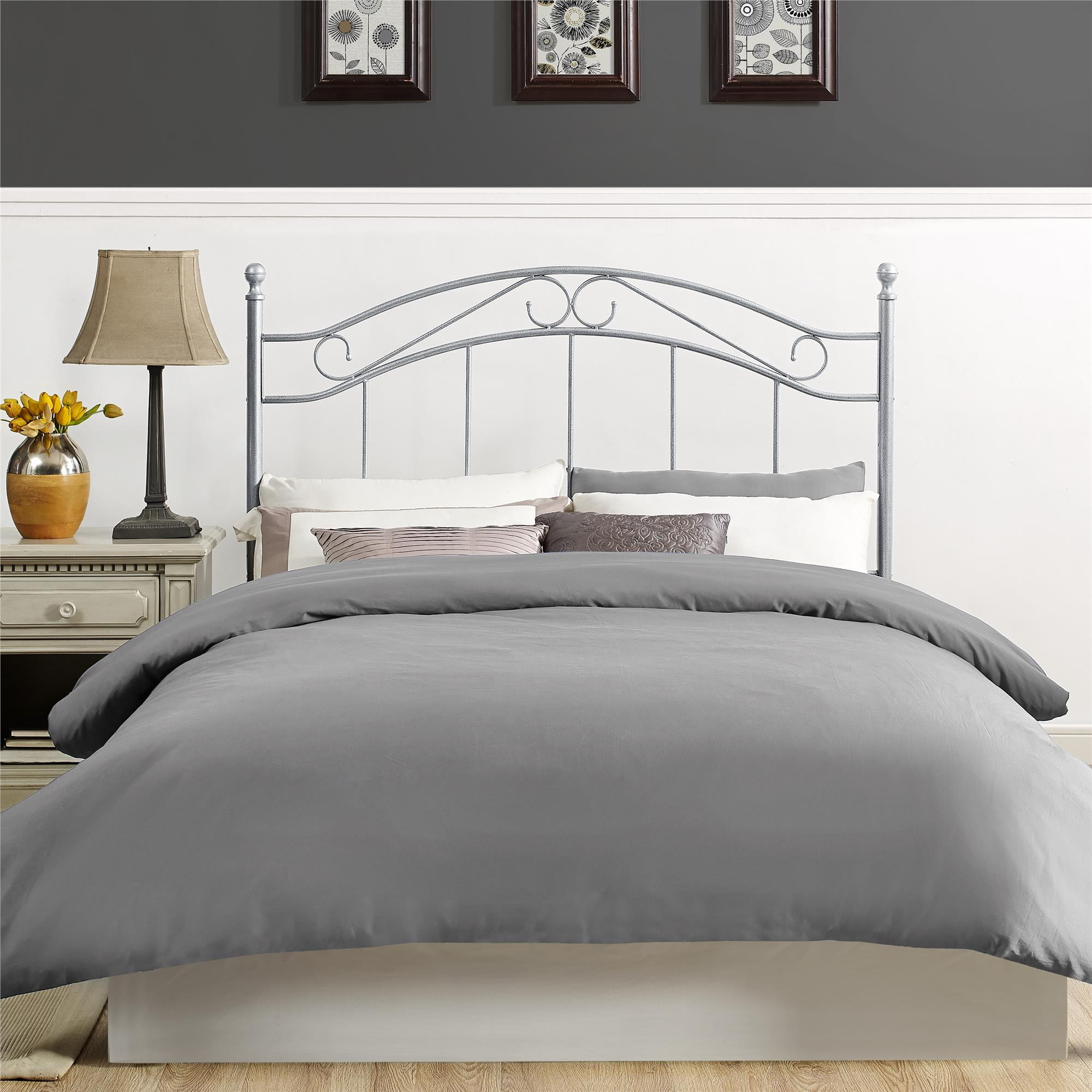 Mainstays Full/Queen Metal Headboard, Pewter eBay