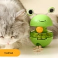 thumbnail image 6 of Cat Treat Puzzle, 2 in 1 Pet Slow Feeder Puzzle Ball, Frog Tumbler Cat Treat Toy, and Automatic Slow Feeder Ball for Cat and Kitten Training with Feather & Balls, 6 of 6