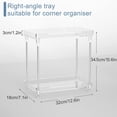 thumbnail image 2 of 2 Piece Shower Organizer, Wall Floating Shelf, Clear Wall Mounted Organizer for Bathroom Storage and moreAcrylic No Drill Wall Mount Adhesive Shelf, 2 of 5