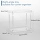thumbnail image 2 of 2 Piece Shower Organizer, Wall Floating Shelf, Clear Wall Mounted Organizer for Bathroom Storage and moreAcrylic No Drill Wall Mount Adhesive Shelf, 2 of 5