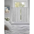 thumbnail image 3 of Gray Lines Living Room Curtains 2 Panel, Vintage Wave Stripes Texture Simple Cafe Window Treatment, Farmhouse Bedroom Bathroom Kitchen Curtains Drapes 104"x54", 3 of 6