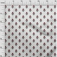 thumbnail image 2 of oneOone Georgette Viscose Fabric Leaves & Floral Block Printed Craft Fabric BTY 42 Inch Wide, 2 of 5