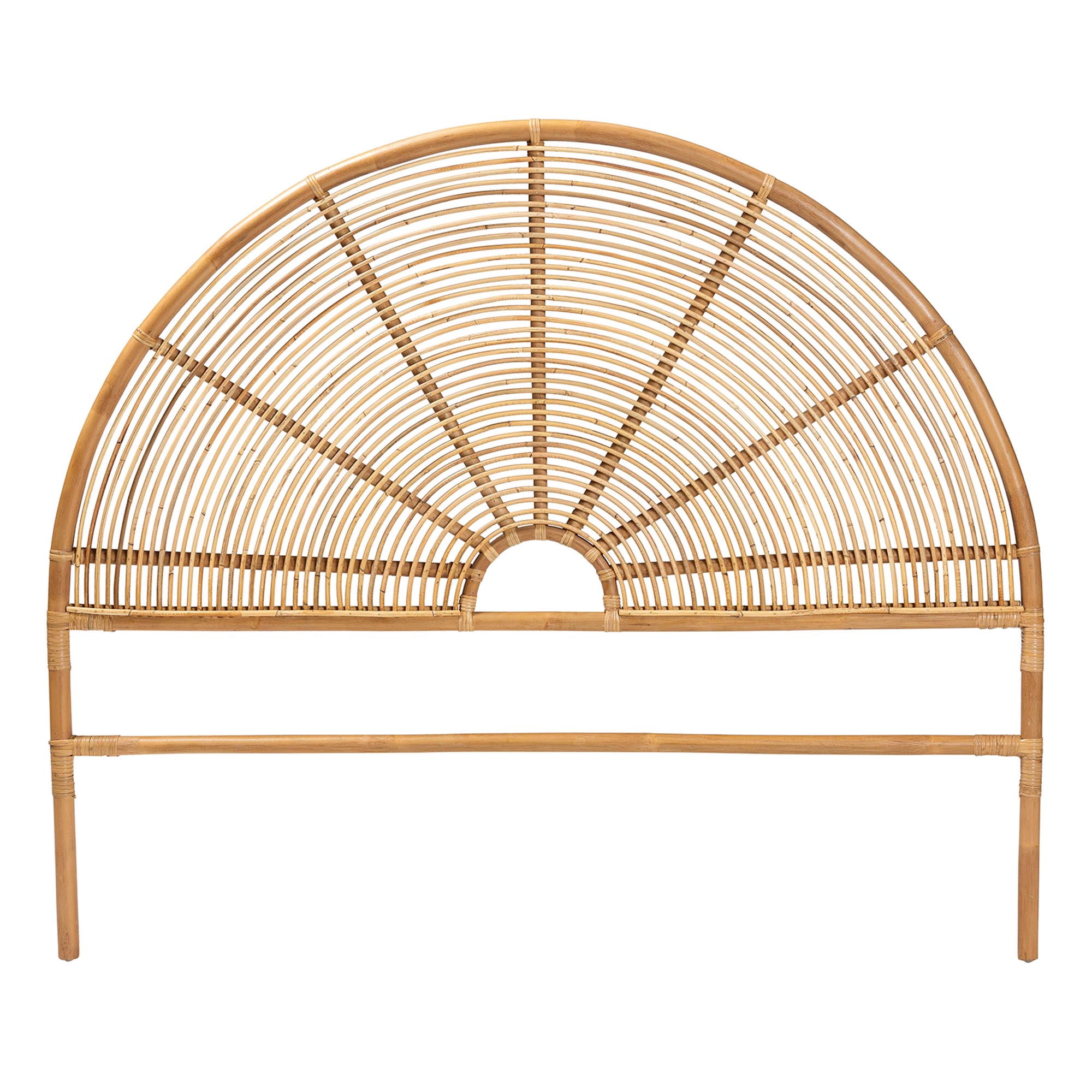 bali & pari Nina Boho Standalone headboard, Queen, Light honey