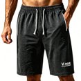 thumbnail image 6 of Mgmyaa Men's Relaxed Fit Drawstring Shorts with Exterior Pockets Elastic Waist Solid Color for Summer Casual Sports, 6 of 8