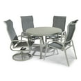 thumbnail image 4 of Afuera Living Traditional Aluminum 5 Piece Outdoor Dining Set in Gray, 4 of 9
