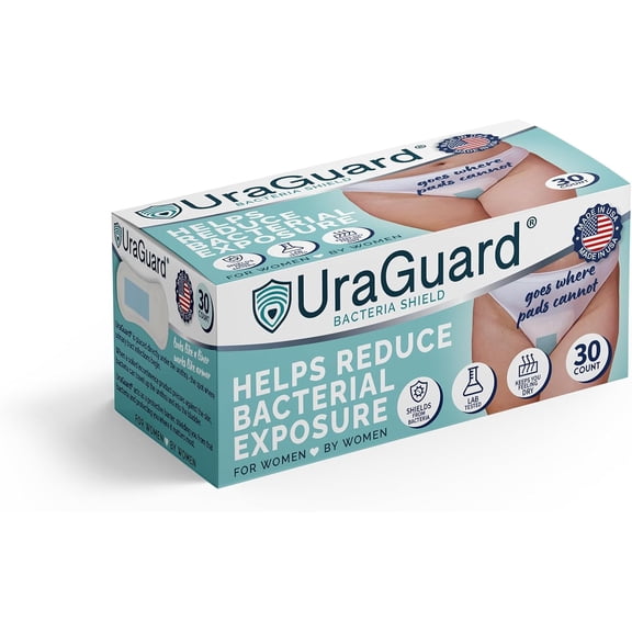 UraGuard 30 Count Ultra-Thin Protective Bacteria Shield for Women – Disposable Underwear & Briefs Comfort Barrier