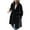 Black, variant on Fnooota Women's Trench Coats, Casual Drawstring Lightweight Turndown Collar Fall Jackets Green Size M
