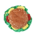 thumbnail image 2 of Sombrero de hamburguesa para mascotas perfecl Gatito suave Accesorio divertido para perros y gatos L, 2 of 8