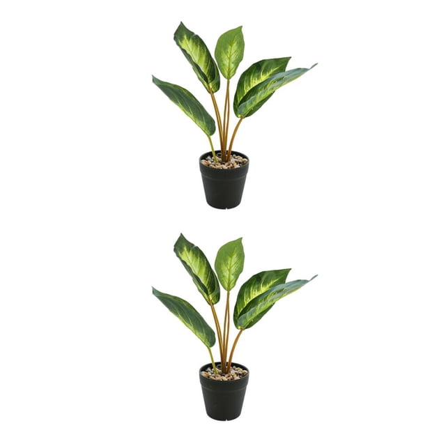 Bewildely Plantas artificiales realistas, flores falsas en maceta de tortuga para decoración de hogar, oficina, jardín, Tropical Type5 NO5