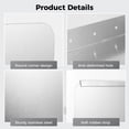 thumbnail image 4 of 2Pcs Side Splash Guards for Sink, Stainless Steel Guard Fences with Screws, Sink Splash Protectors for Home Kitchen Restaurant, 4 of 6