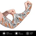 thumbnail image 3 of Balery Vintage Blue Fox Family A Cooling Arm Sleeves for Men & Women – Breathable, Moisture-Wicking Arm Sleeves for Women, Men & Kids, 3 of 8