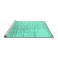 thumbnail image 2 of Ahgly Company Machine Washable Indoor Rectangle Abstract Turquoise Blue Contemporary Area Rugs, 8' x 12', 2 of 4