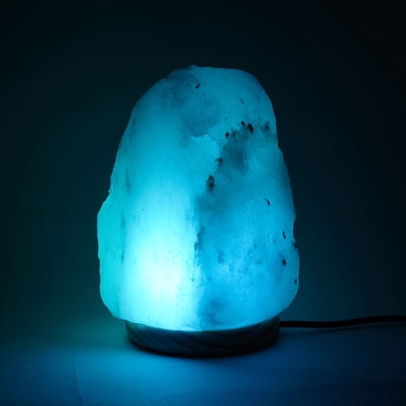 Himalayan Shop LED Color Changing Salt Lamp with USB Cord, White