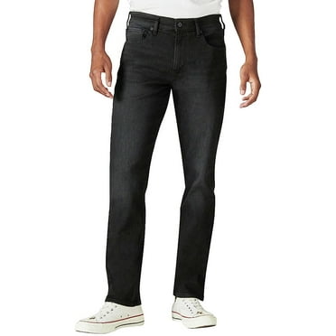 Lucky Brand Men’s 410 Athletic Straight Fit Straight Leg Jeans (Black, 36W x 34L)