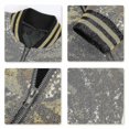 thumbnail image 2 of Mens Sequins Casual Zipper Party Bomber Jacket, 2 of 2