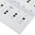 thumbnail image 3 of Trumpet Chord Chart, Fingering Notes, Musical Instrument Reference Guide, for Home Tutoring, Large Format, 3 of 4