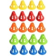 thumbnail image 1 of MasteelfCA 20pcs Plastic Roller Skating Cone Windproof Roadblock Training Traffic Road Cones (Assorted Color, Hollow Style), 1 of 7
