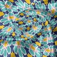 thumbnail image 5 of Ambesonne Abstract Valance Pack of 2, Eastern Inspired Formation, 54"X18", Night Blue Turquoise, 5 of 5