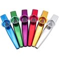 thumbnail image 1 of 6pcs Kazoo, Multipack Kazoo Metal Kazoo Kazoo Instrument Gazoo Musical Instruments For Kids Gift Instrumental Accompaniment, 1 of 5