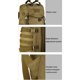 thumbnail image 4 of Soidarity para deportes al aire libre Bolsa grande impermeable Multi bolsillo Hombros Mochilas ajustables de gran capacidad Supervivencia Mochilas de mochilero Camuflaje verde Soidarity OD023066-05, 4 of 6