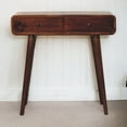 thumbnail image 2 of Artisan Furniture Solid Wood Chestnut Curved Hallway Table, 2 of 10