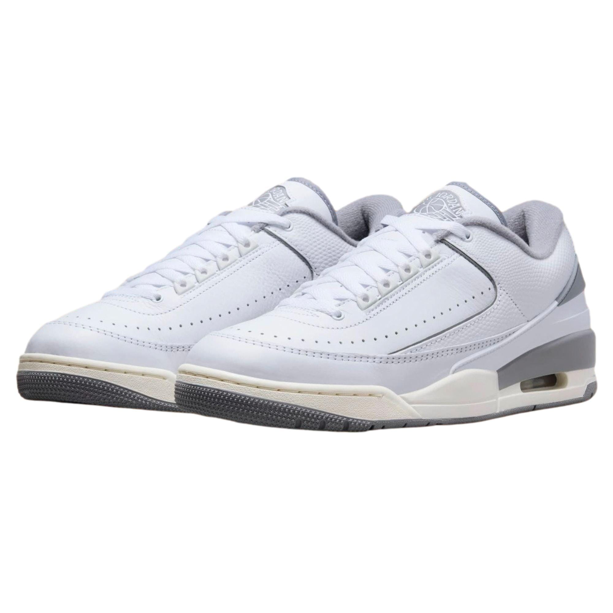 Nike Jordan 2/3 White/Cement Grey-Sail  FD0383-101 Men's Size 13