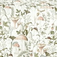 thumbnail image 4 of ESCA 3-Piece Teige Olive Mushroom Bedspread Set with 2 Pillow Shams, Mushroom Quilt Set Queen Size, 4 of 4