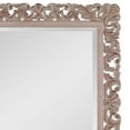 thumbnail image 4 of Benjara BM239288 Rectangular Filigree Carved Wooden Frame Mirror, Natural Brown, 4 of 5