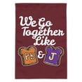 thumbnail image 1 of Peanut Butter and Jelly Together PB&amp;J Best Friends Garden Yard Flag, 1 of 3