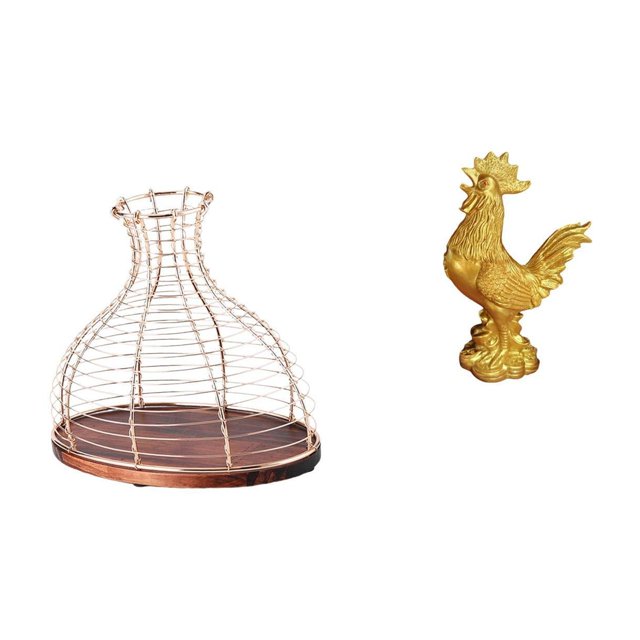 Portacorchos de vino,Soporte de metal para corcho de vino,tapón de vino,expositor,Escultura de pollo,Escultura de pollo,decoración del hogar,figura de gallo,Figura decorativa de gallo,estatua
