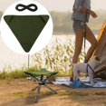 thumbnail image 3 of Tripod Stool Cloth Fishing Seat Fabric Canvas Lightweight for Hiking Green, 3 of 9