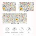 thumbnail image 2 of Yayeee Pillowcase Queen Size Set of 2 Satin Wrinkle Resistant Envelope Pillow Case, Watercolor Wildflowers, 2 of 8