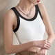 thumbnail image 4 of Blusa de poliéster para mujer, de moda, informal, de color liso, con tirantes, almohadillas para el pecho y la espalda, chalecos y tops moldeadores., 4 of 4