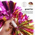 thumbnail image 3 of HOMEMAXS 2pcs Cheerleader Pom Poms Made of Durable PET and Aluminum Material for Decoration, 3 of 8
