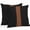 Black, variant on Throw Pillow Covers 20x20 Inch Set of 2, Black Brown Waterproof Outdoor Pillow Covers, Contemporary Boho Modern Art Decorative Cushion Pillowcases for Couch, Sofa, Bed, Garden, Patio